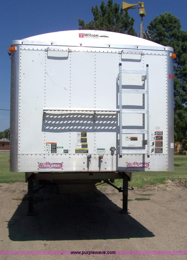 image for item 1000 2007 Wilson 50' x 102" spread-axle grain trailer with 78" sides
