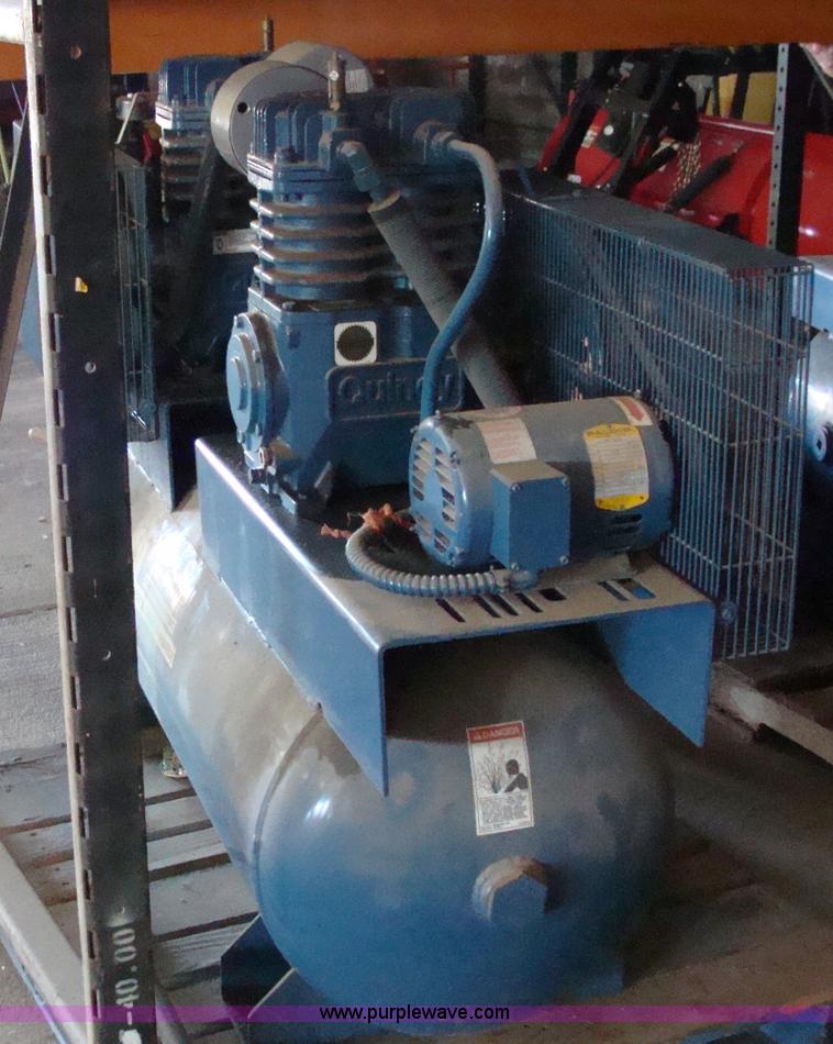 image for item 2599 Low pressure, high volume air compressor and an additional tank