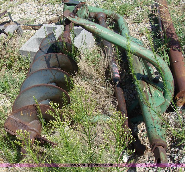 image for item 2602 John Deere three point posthole digger with 12"W bit