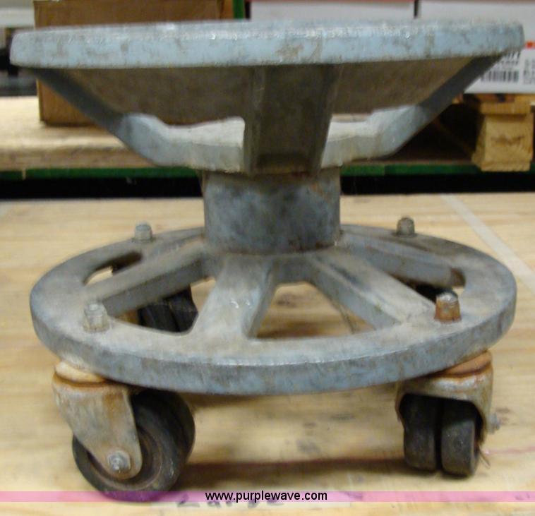 image for item 2606 Hobart slicer and mixing bowl stand on wheels