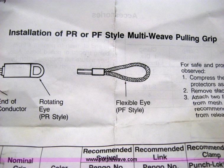 image for item 2711 (7) woodhead cable pullers