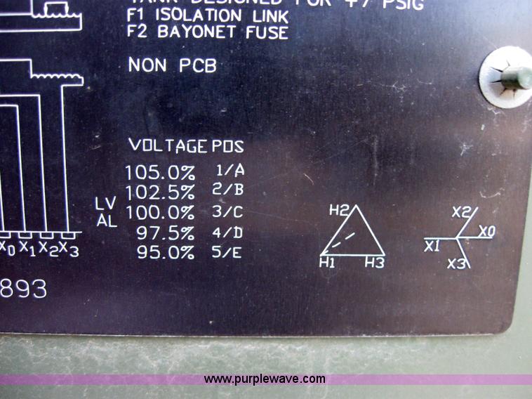 image for item 2720 Howard Industries KVA 150 transformer