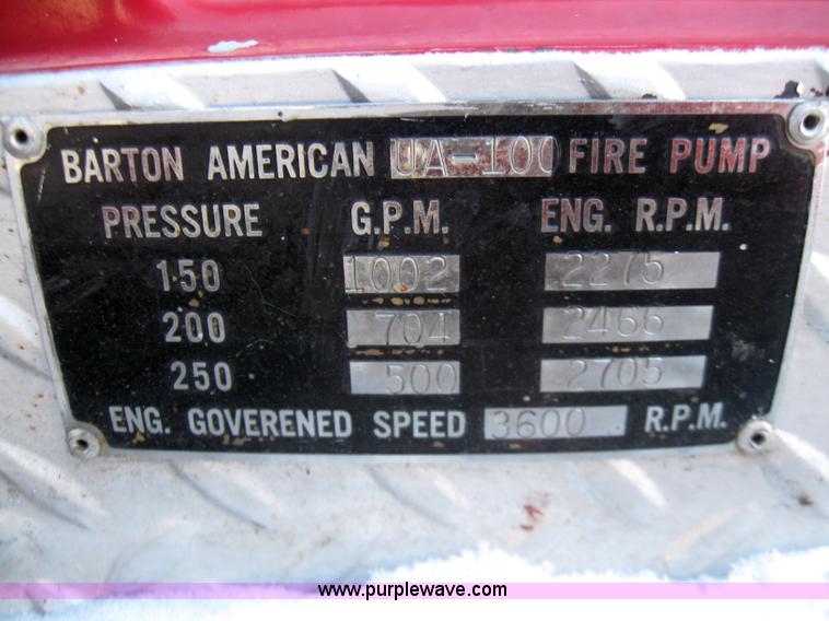 image for item 5450 1969 Ford Super Duty fire truck