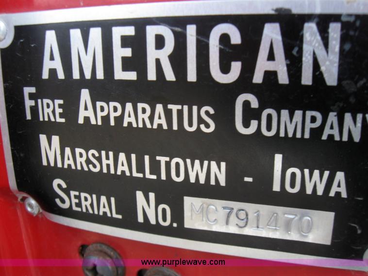 image for item 5450 1969 Ford Super Duty fire truck