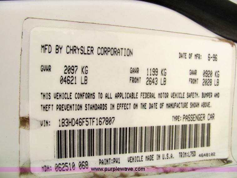 image for item 6813 1996 Dodge Intrepid