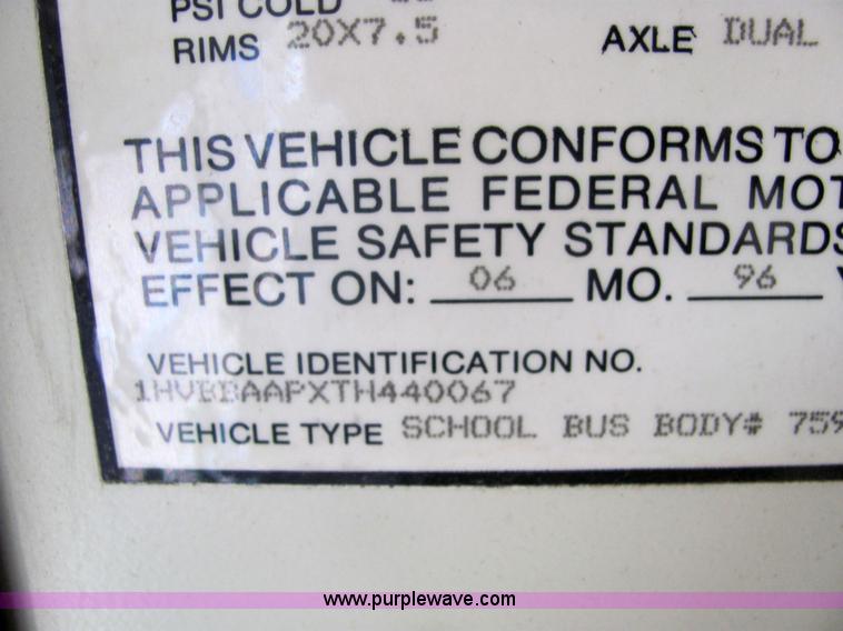 image for item 6815 1996 American Transportation Corp 3800 65-passenger bus