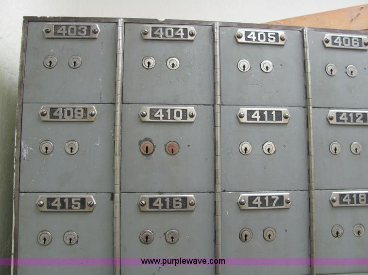 image for item 6828 (11) safety deposit box cabinets