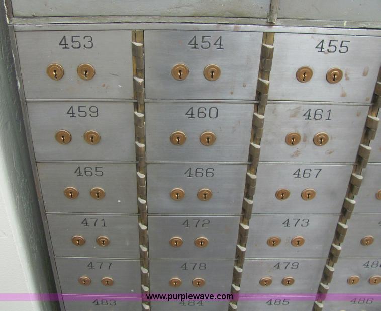 image for item 6828 (11) safety deposit box cabinets