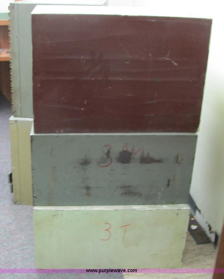 image for item 6828 (11) safety deposit box cabinets
