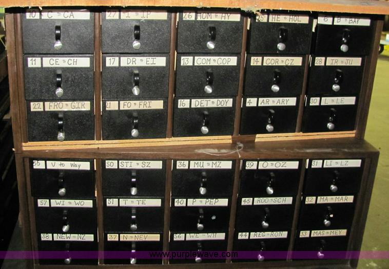 image for item 6856 (17) card catalog units