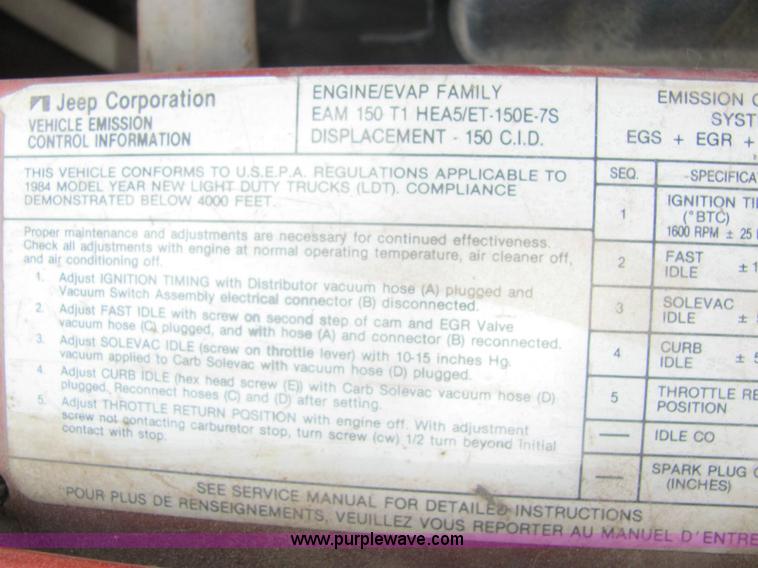 image for item 6867 1987 Jeep CJ7