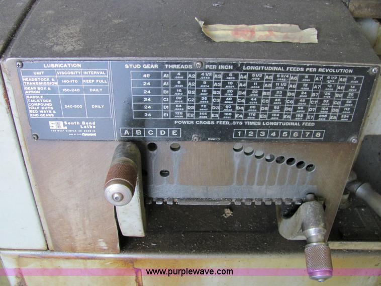 image for item 6885 Southbend fourteen metal lathe
