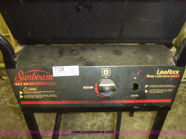 Sunbeam gas grill with lava rocks in Osawatomie, KS Item 7139 sold