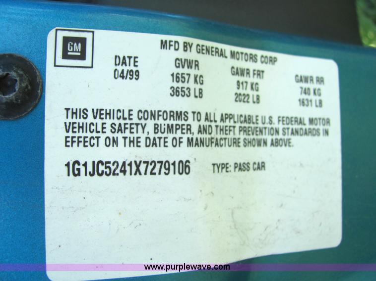 image for item 4044 1999 Chevrolet Cavalier