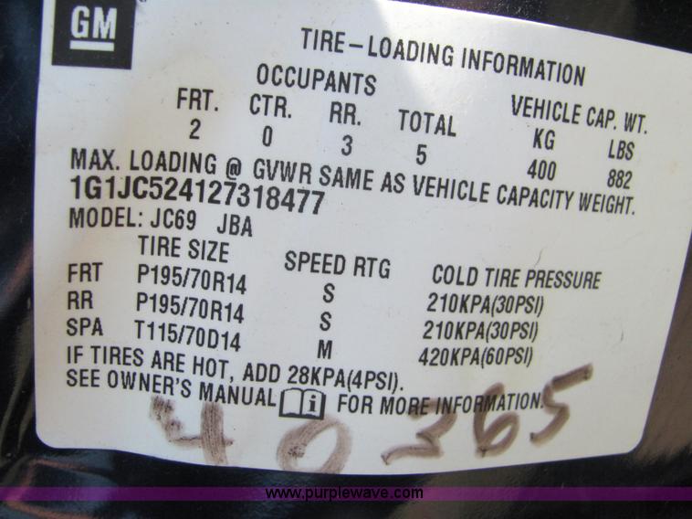 image for item 4059 2002 Chevrolet Cavalier