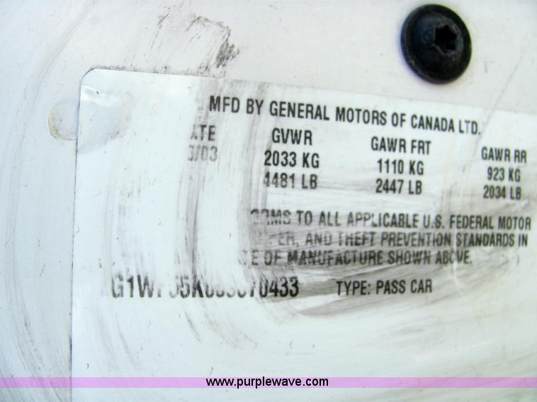 image for item 4061 2003 Chevrolet Impala