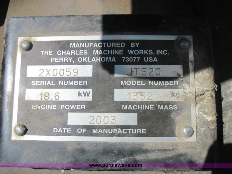 image for item 4071 2003 Ditch Witch JT520 directional boring machine with trailer