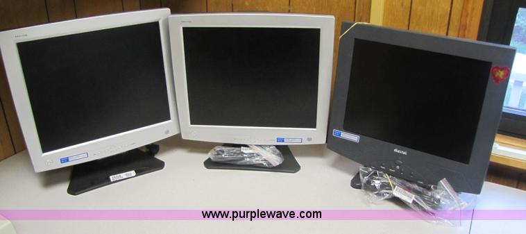 image for item 3604 (3) flatscreen monitors