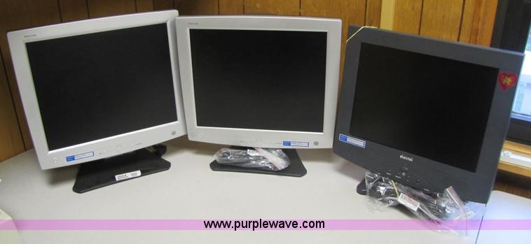 image for item 3604 (3) flatscreen monitors