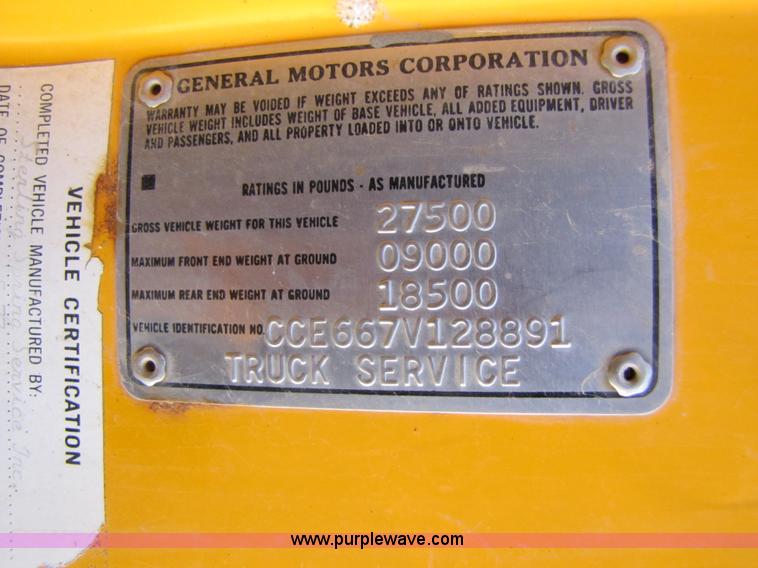 image for item 3612 1977 Chevrolet C65 dump truck