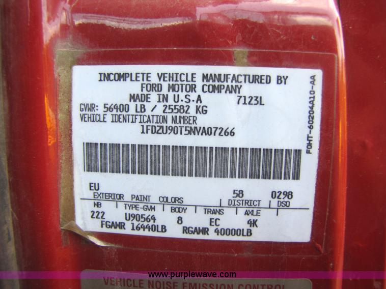 image for item 3613 1992 Ford Conventional LT9000 dump truck