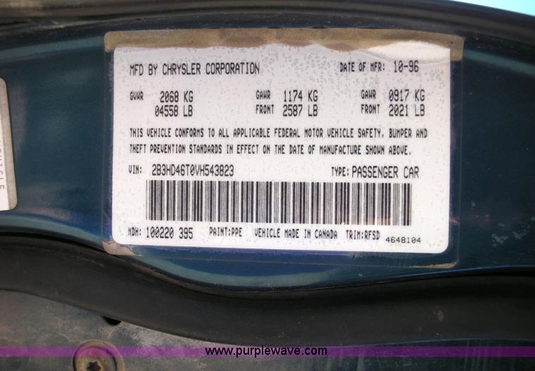 image for item 1000 1997 Dodge Intrepid