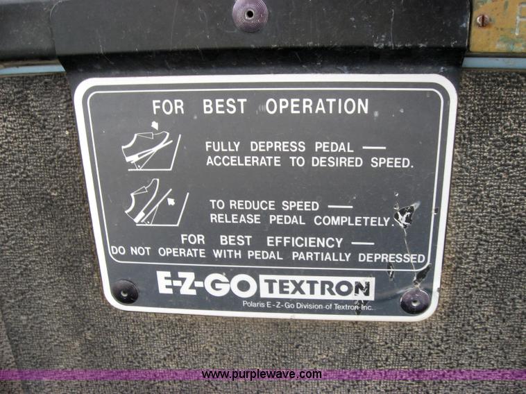 image for item 2790 EZ-GO Textron electric golf cart