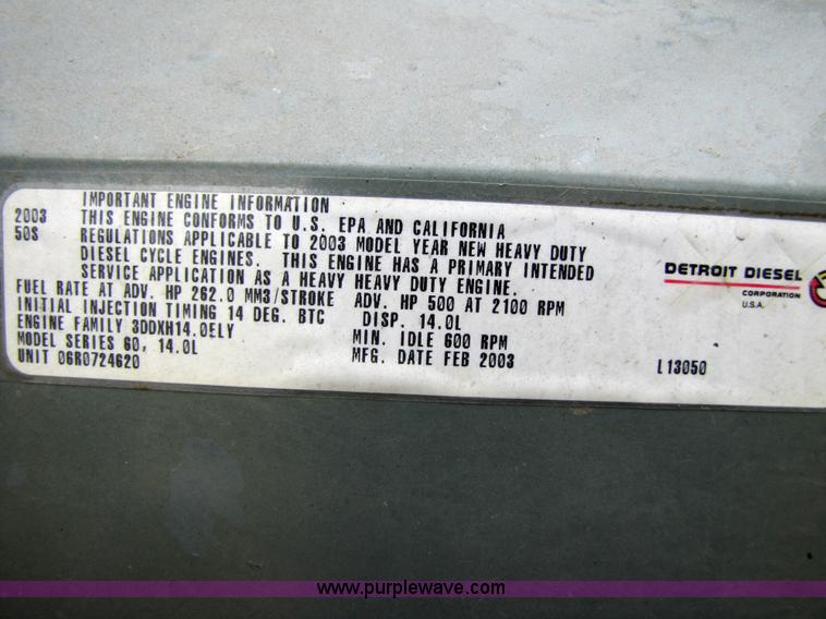 image for item 3090 2003 Freightliner Conventional FLD132 XL Classic semi truck