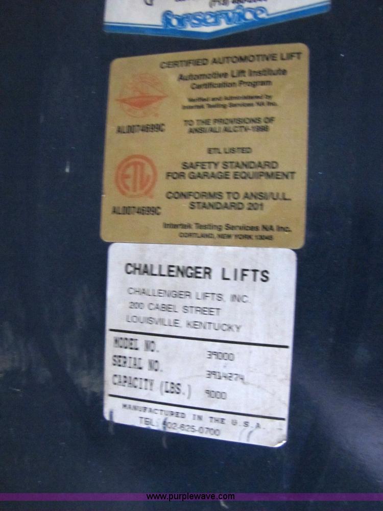 image for item 3099 Champion 39000 two post car lift