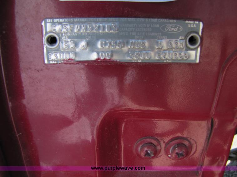 image for item 3122 1967 Ford 750 fire truck