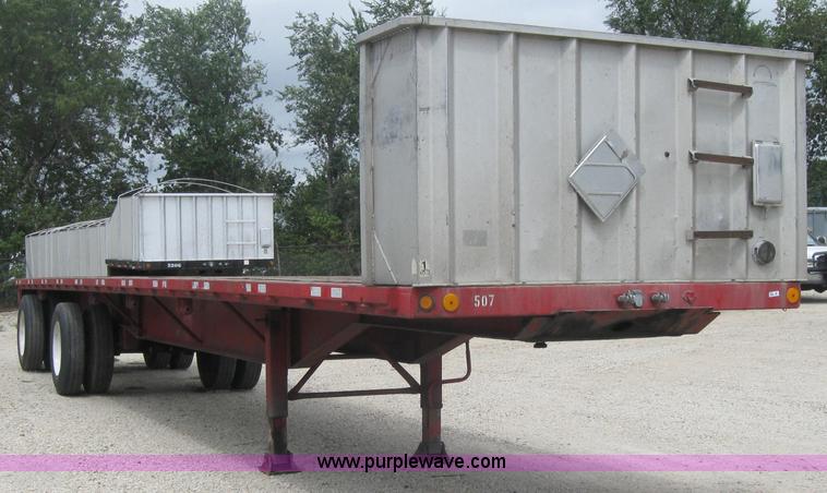 image for item 5562 1987 Lufkin FL-75 45' flatbed trailer