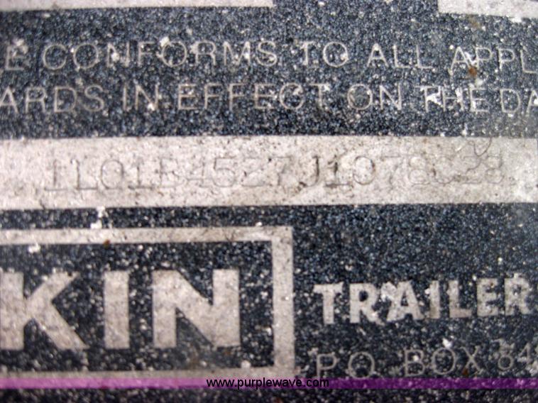 image for item 5562 1987 Lufkin FL-75 45' flatbed trailer