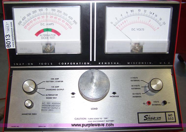 image for item 8013 Snap-on MT552 test machine