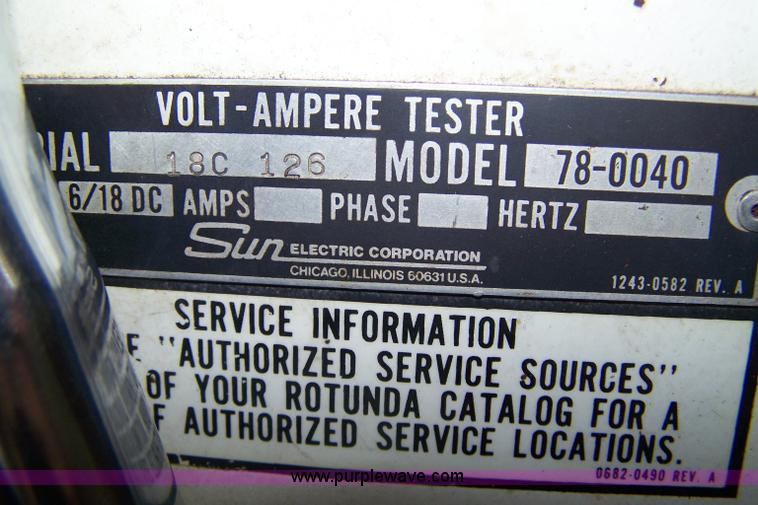 image for item 8015 Sun-Volt ampere tester