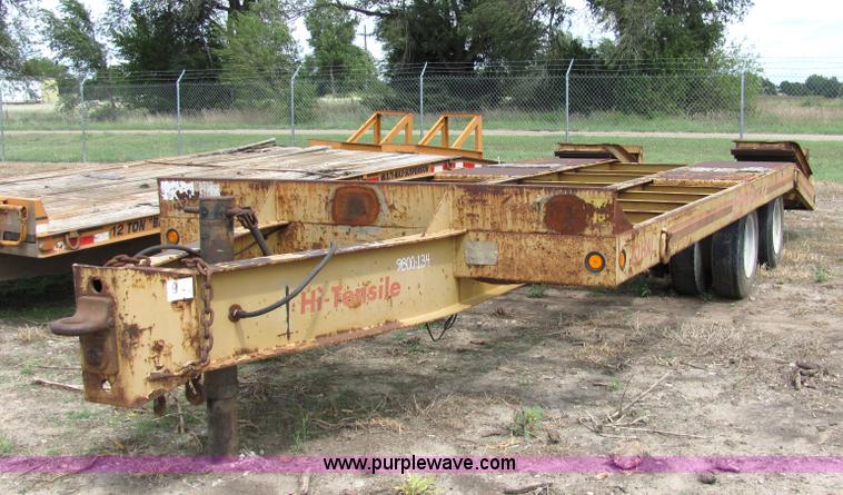 image for item 2092 1990 Hi Tensile Eager Beaver 28' flat bed trailer