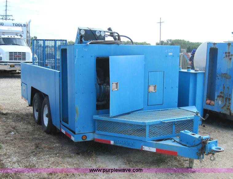 image for item 4136 2003 Doonan flatbed tandem axle trailer