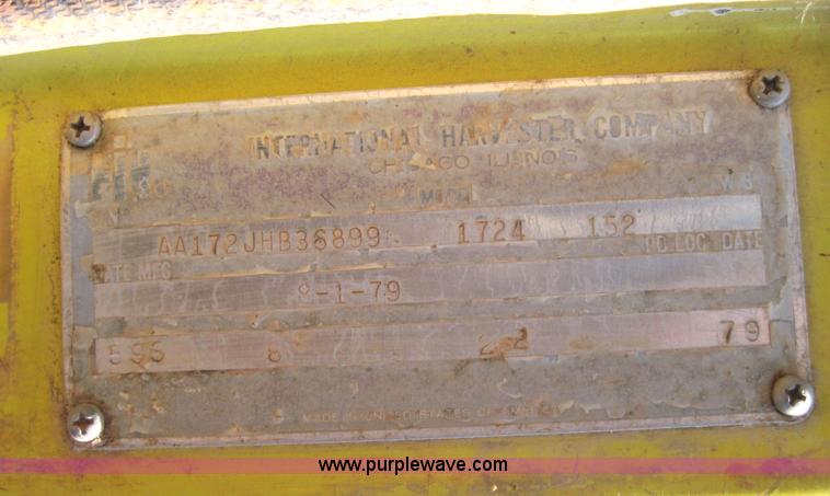 image for item 4140 1979 International 1724 single axle truck