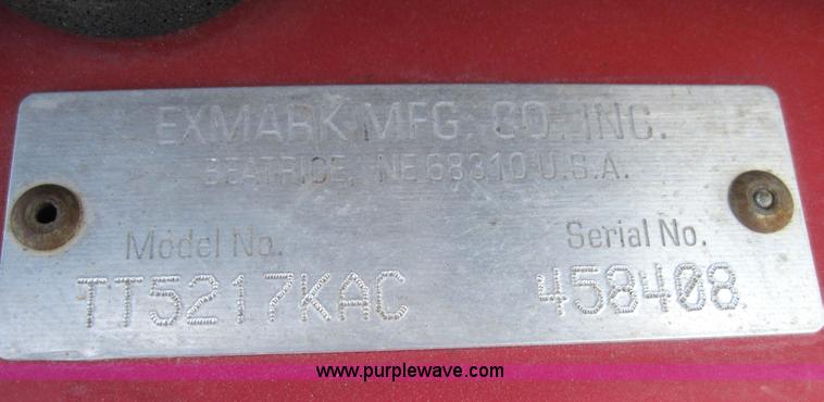 image for item 4170 Exmark Turf Tracker commercial lawn mower