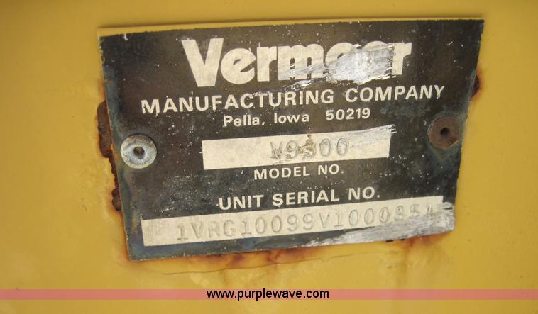 image for item 4191 Vermeer V9300 backhoe assembly