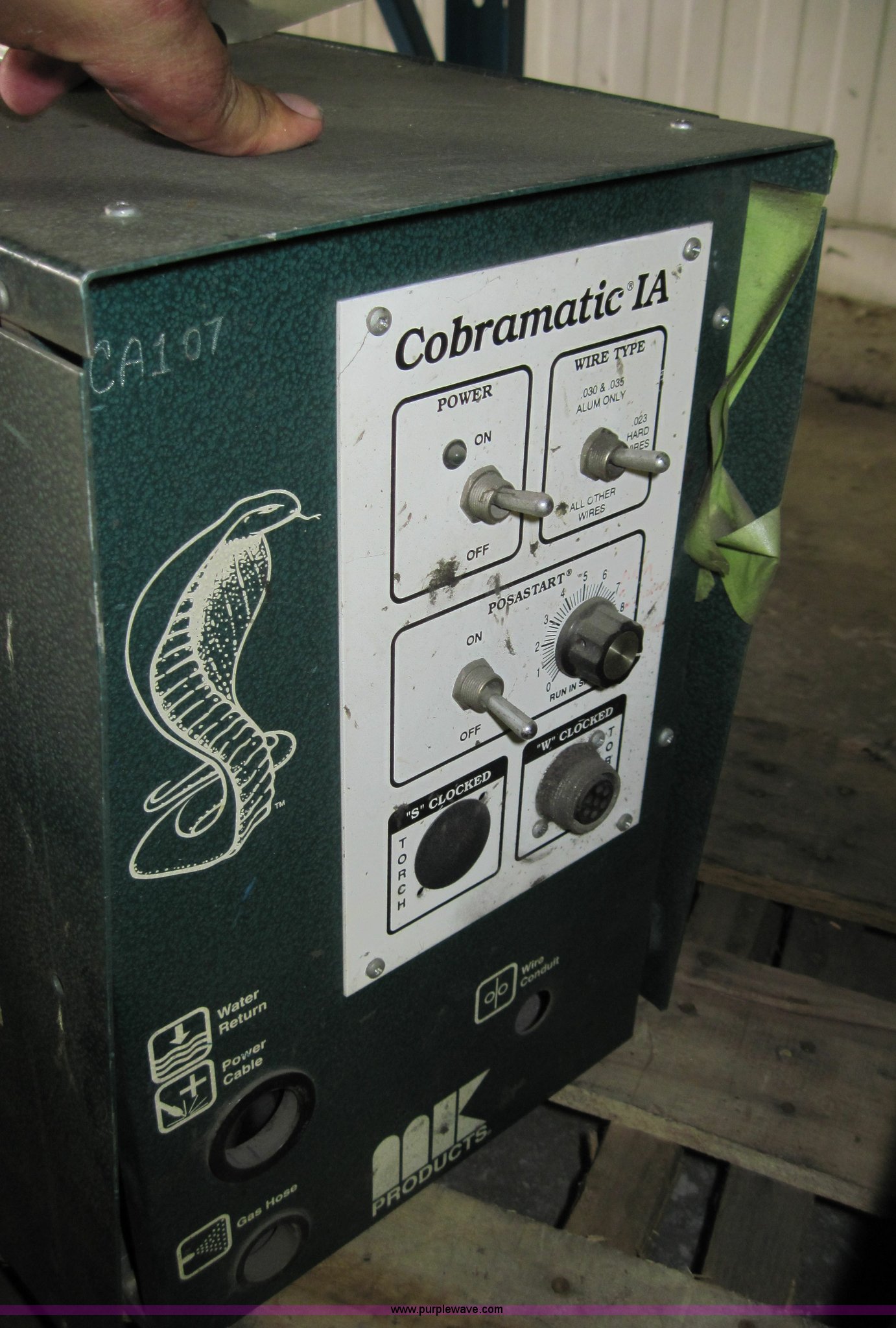 Cobramatic wire feed welder in Hutchinson, KS Item 4217 sold Purple