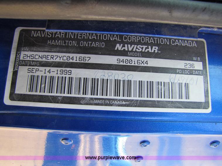 image for item 3518 2000 International 9400i Eagle semi truck