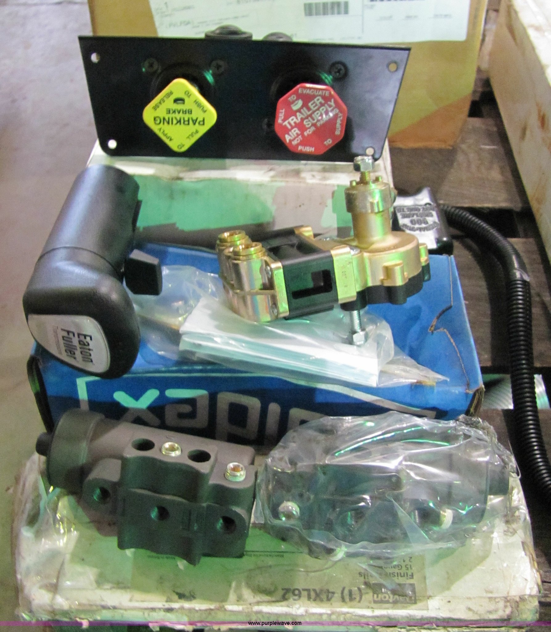 Assorted semi truck parts in Spring Hill, KS Item 2189 sold Purple Wave