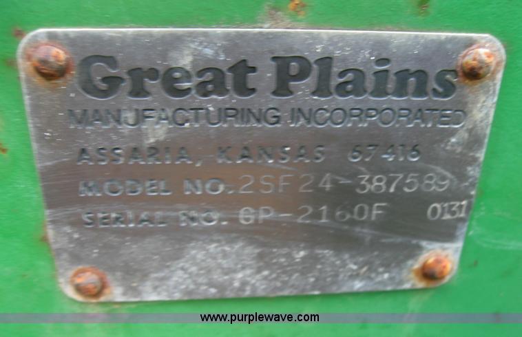 image for item 2542 Great Plains Solid Stand 24 double disk drill