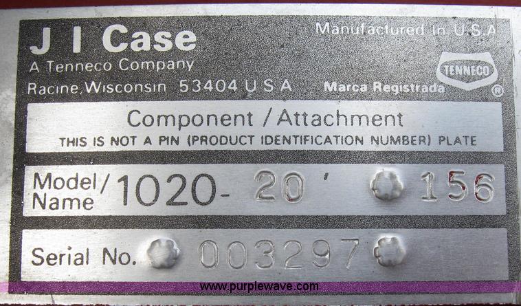 image for item 2549 1987 Case IH 1020 flex platform