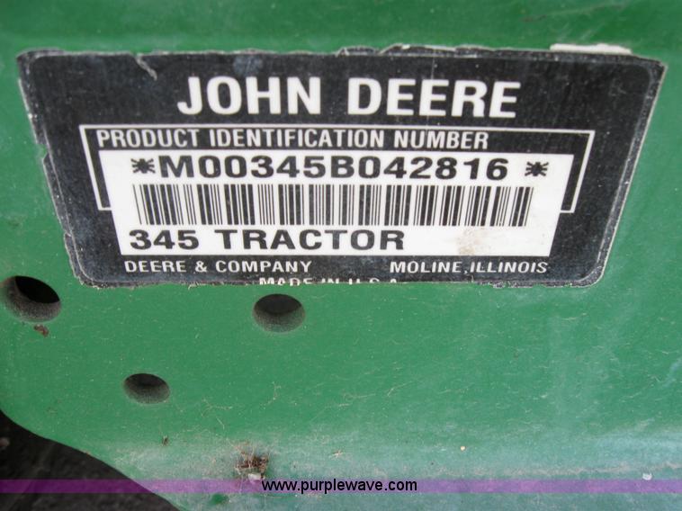image for item 2642 John Deere 345 mower