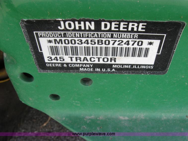 image for item 2643 John Deere 345 mower