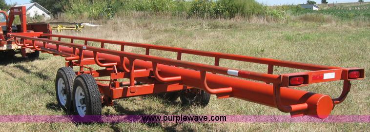 image for item 2764 Orange Ox round bale trailer