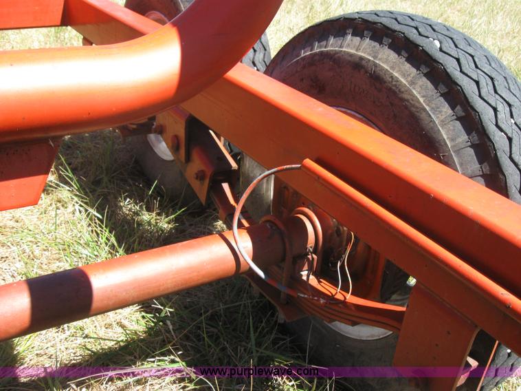 image for item 2764 Orange Ox round bale trailer