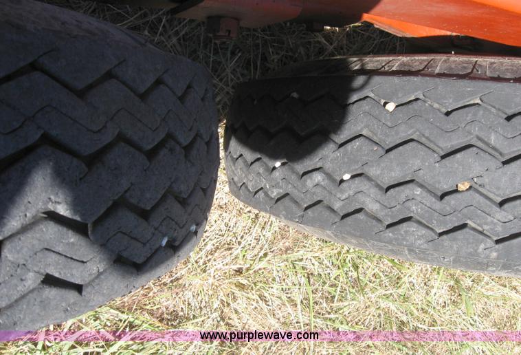 image for item 2764 Orange Ox round bale trailer
