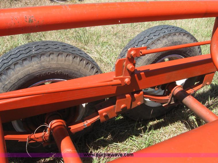 image for item 2764 Orange Ox round bale trailer